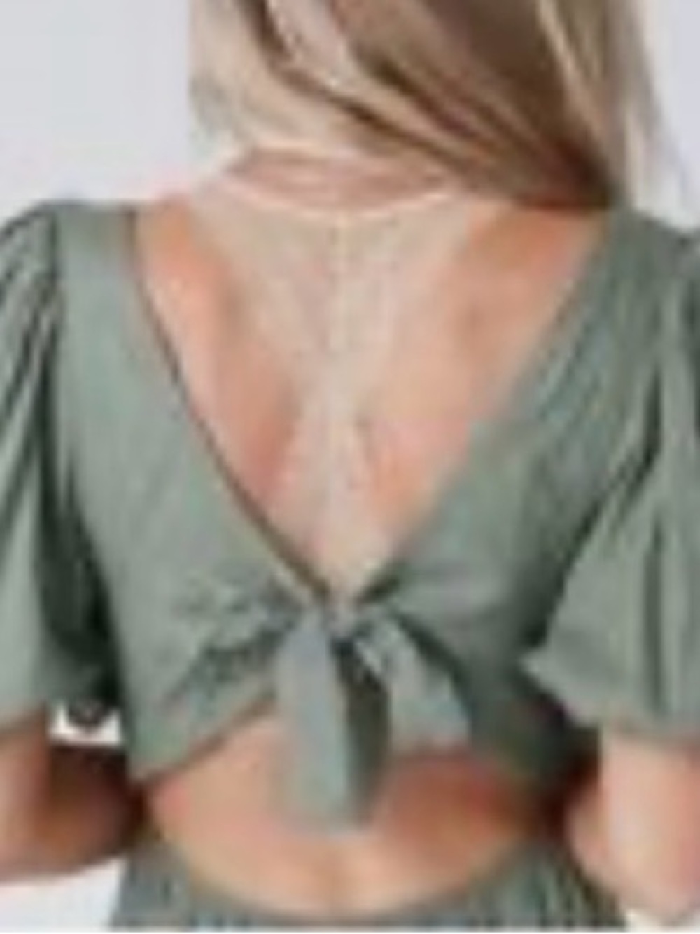 Aaron and Amber V-Neck Olive Green Wide-Leg Jumpsuit NWT Size:XL - Picture 3 of 9